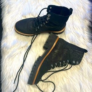 Black suede leather Marc Fisher boots